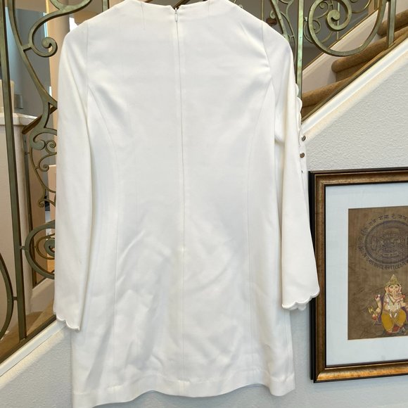 Michael Kors Scallop Sleeve Dress - White - Picture 3 of 7